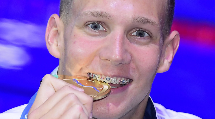 Caeleb Remel Dressel lesz Milák legnagyobb ellenfele a 100 m pillangó döntőjében /Fotó:MTI