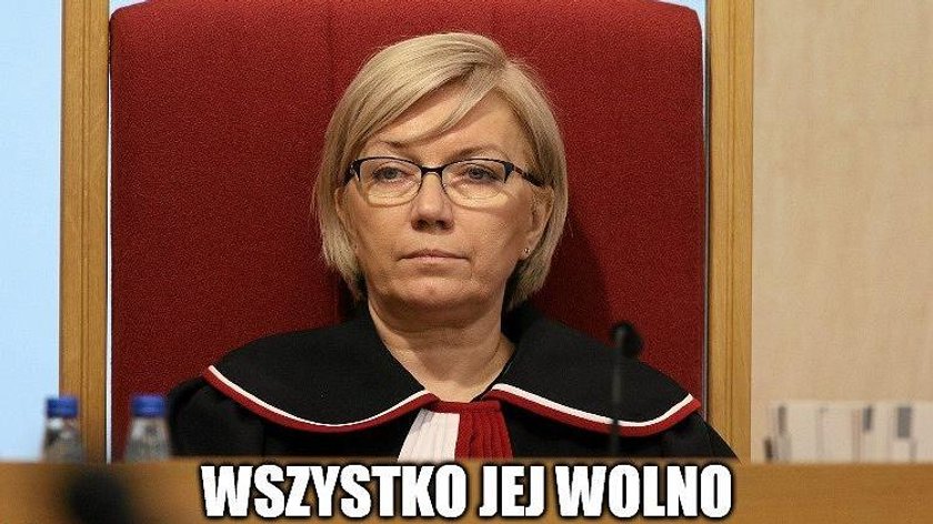 Prawicowe media nagrodziły prezes TK. Internauci nie mają litości. Memy