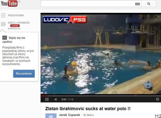 Ibrahimovic nie powinien przerzucać się na piłkę... wodną. WIDEO