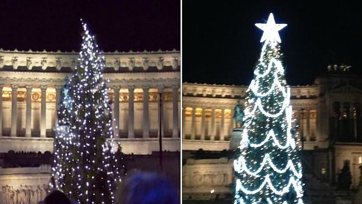 Świąteczna choinka ustawiona na Placu Weneckim w Rzymie, którą okrzyknięto najbrzydszą we Włoszech, została ponownie udekorowana i poprawiona. Poleciły to zrobić władze miejskie po fali krytyki w prasie, która nazwała drzewko "smutnym drapakiem".