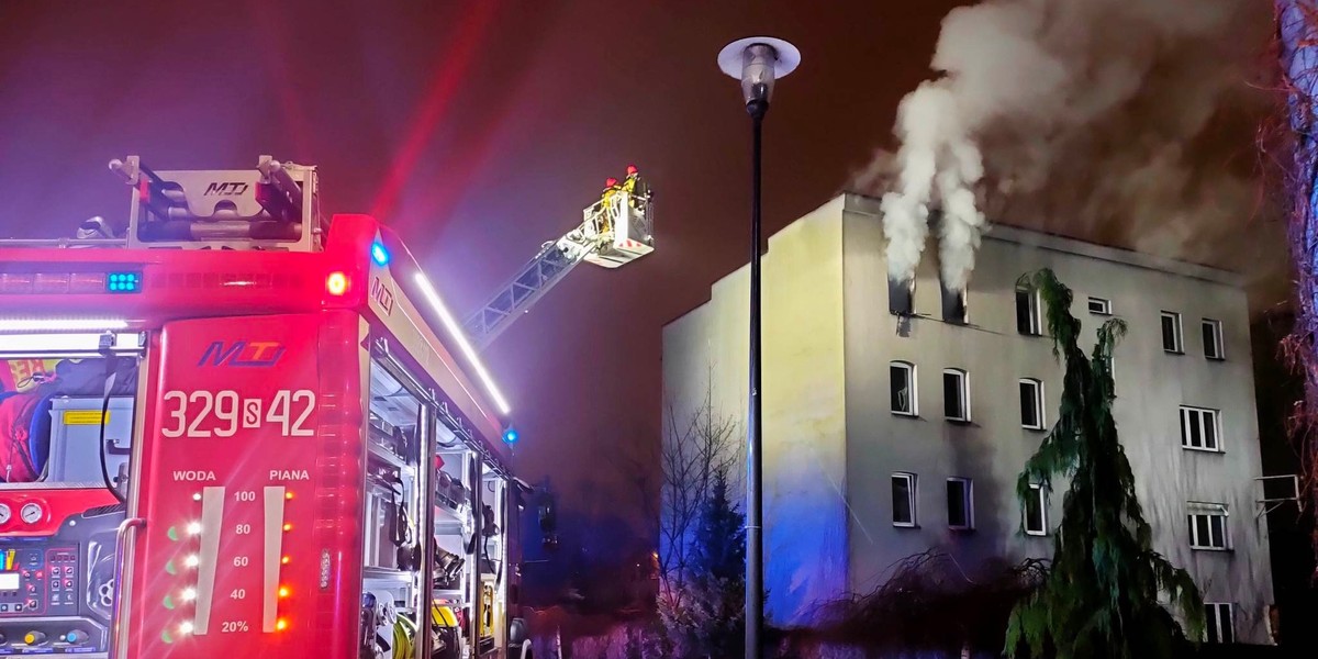 Tragiczny pożar pustostanu w Katowicach. 