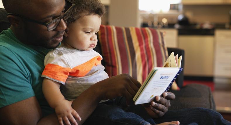 Reading to a child