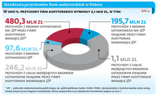 Struktura przychodów firm audytorskich w Polsce