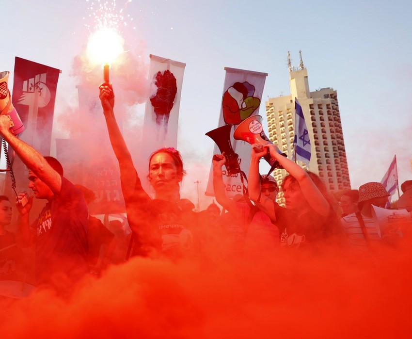 Protest ispred izraelskog Vrhovnog suda u Jerusalimu zbog pravosudne reforme 11. septembra