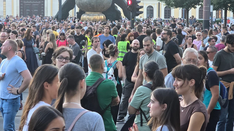 Protest Beograd Savski trg