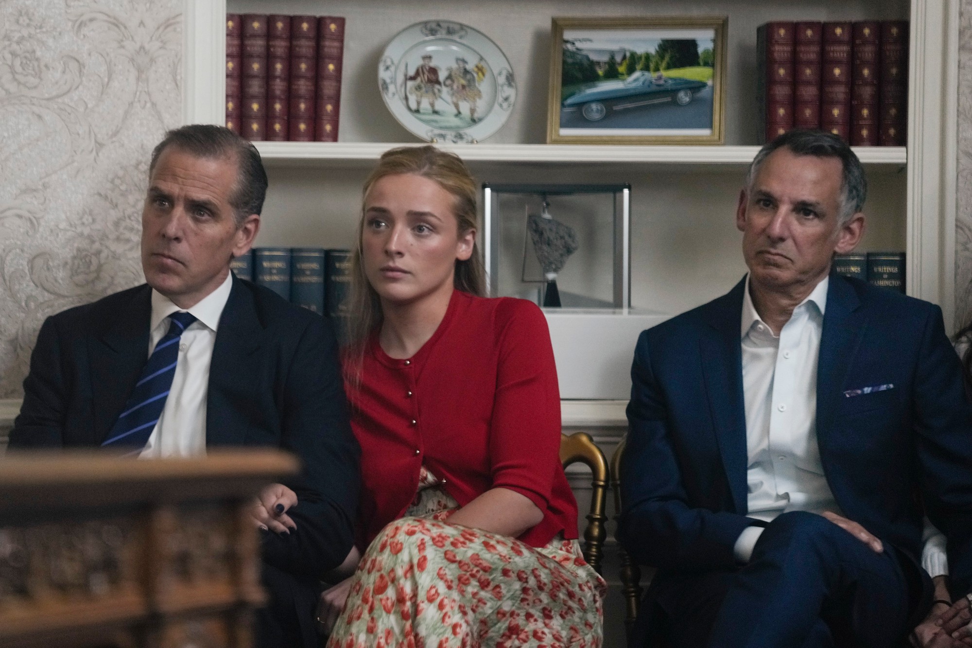 Hunter Biden, jeho dcéra Finnegan Biden a švagor Howard Krein.