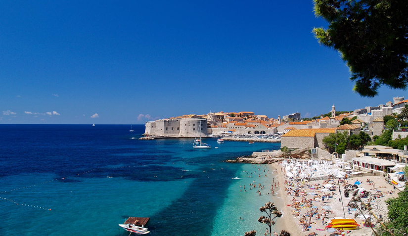 Bałkany z Albatrosem, plaża Dubrownik