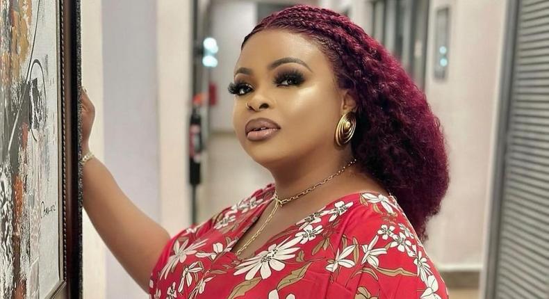 Nollywood actress Dayo Amusa walked out of the premiere after Bobrisky was chosen as the Best-Dressed female [Instagram/Dayo Amusa]