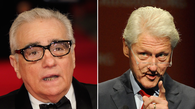 Martin Scorsese i Bill Clinton