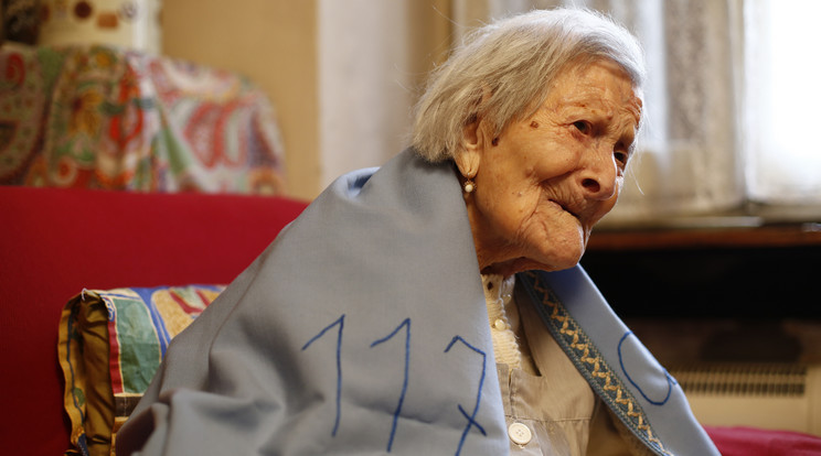 Emma Morano túlélte mind a két világháborút/Fotó: AFP