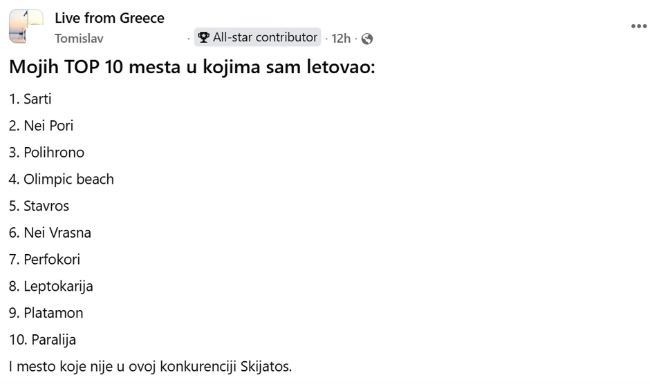 Fejsbuk objava
