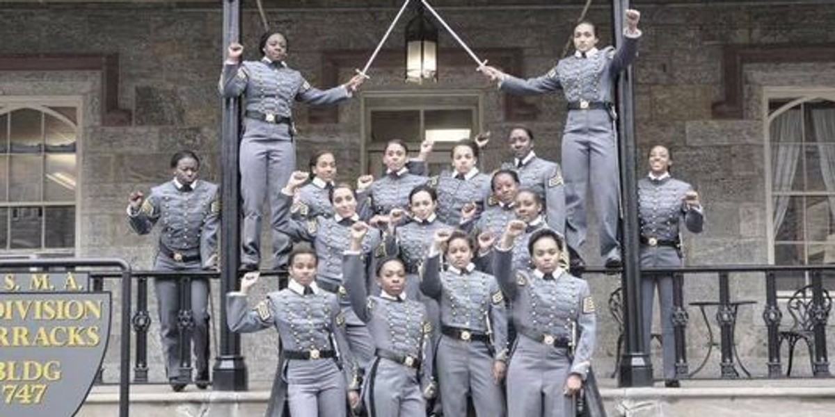 West Point cleared the 16 female cadets who posed with raised fists