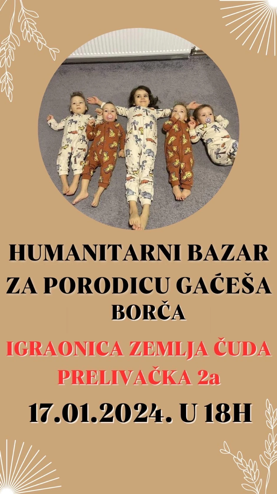 Humanitarni bazar u Borči za Gaćeše