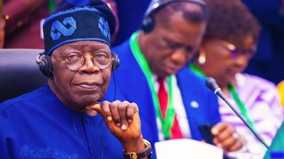 President Bola Tinubu at the ECOWAS Summit in Guinea-Bissau. [Presidency]