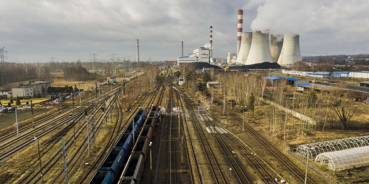 Dostawa węgla do elektrowni