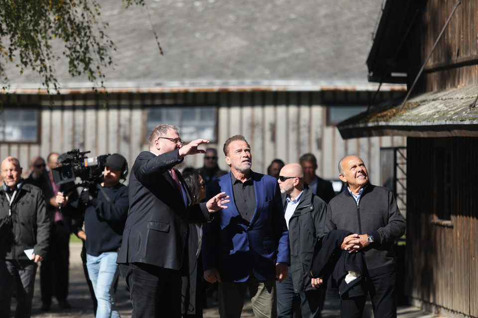 Arnold Schwarzenegger odwiedził Muzeum Auschwitz-Birkenau