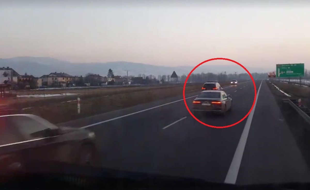 BOR znowu w akcji. Kierowca nagrał kolumnę rządową. Była "zbyt rozciągnięta"? [WIDEO ŚWIADKA]