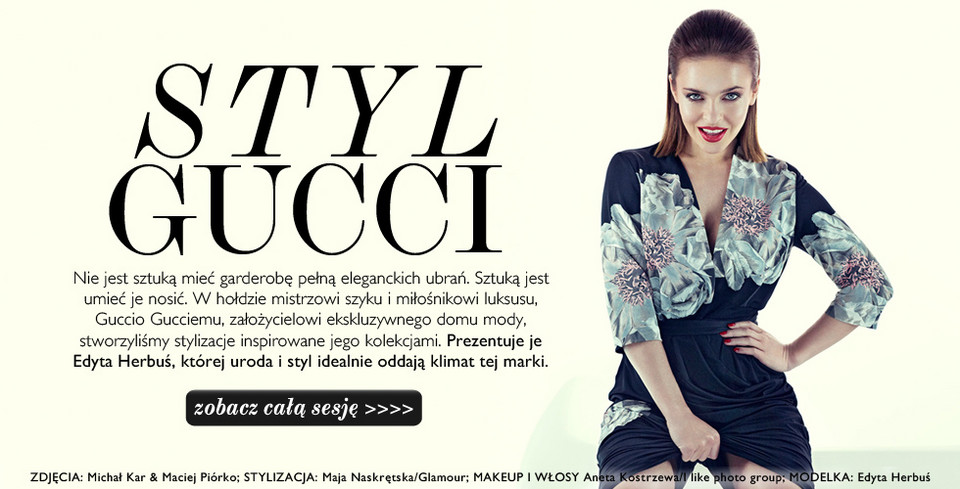 Edyta Herbuś w stylu Gucci