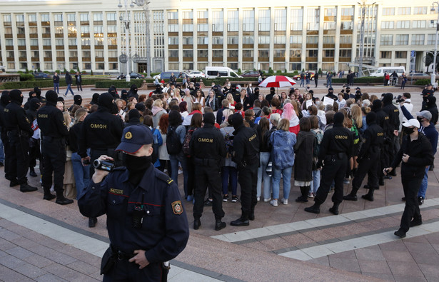 Białoruś Mińsk protest