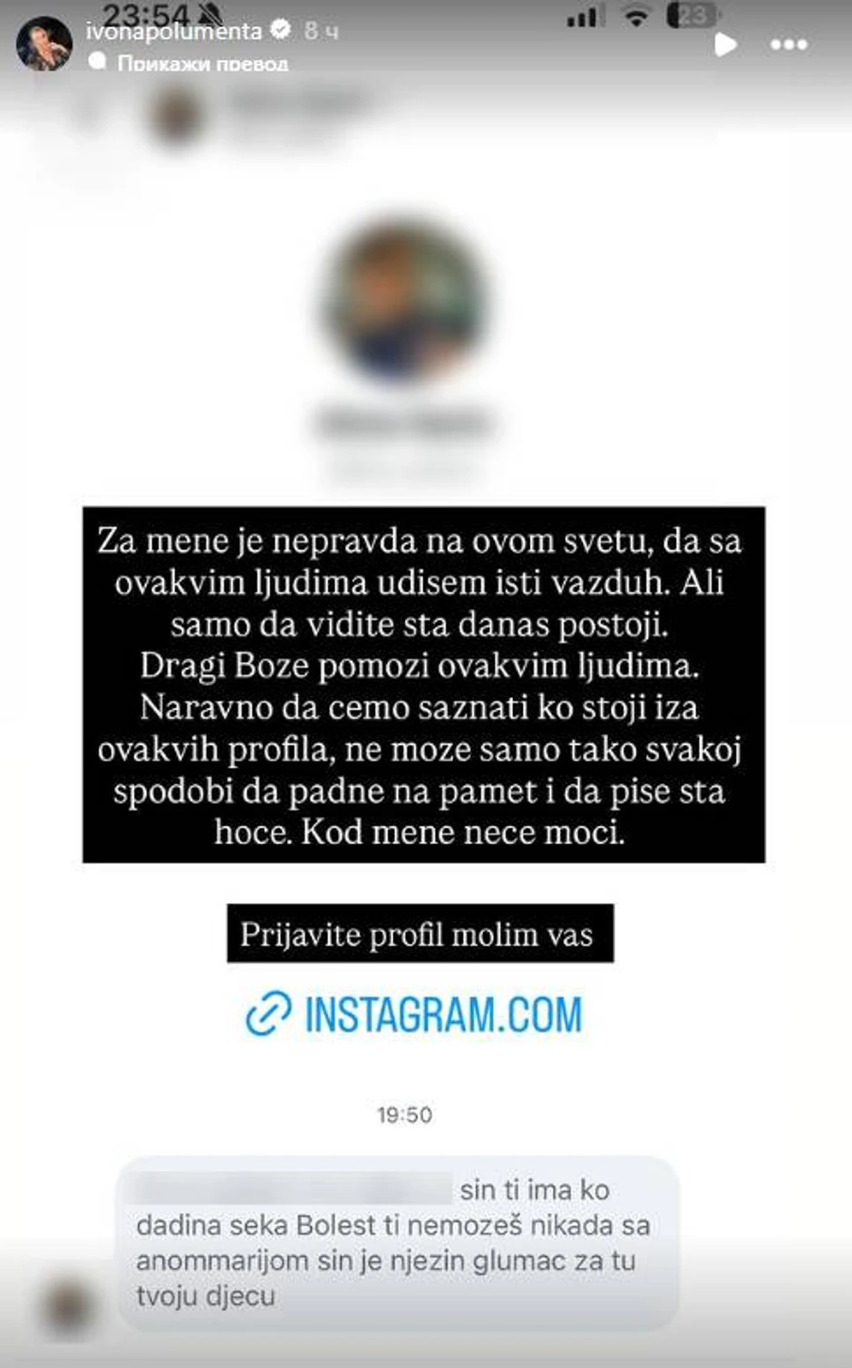Ivona Polumenta, objava