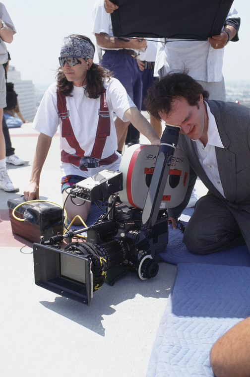 Quentin Tarantino na planie film, 1995 r.