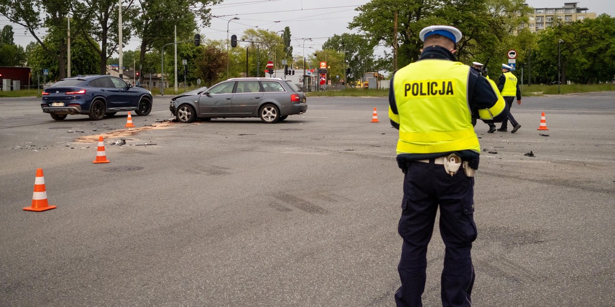 Łódź: 3 dzieci rannych w wypadku spowodowanym przez pijanego kierowcę