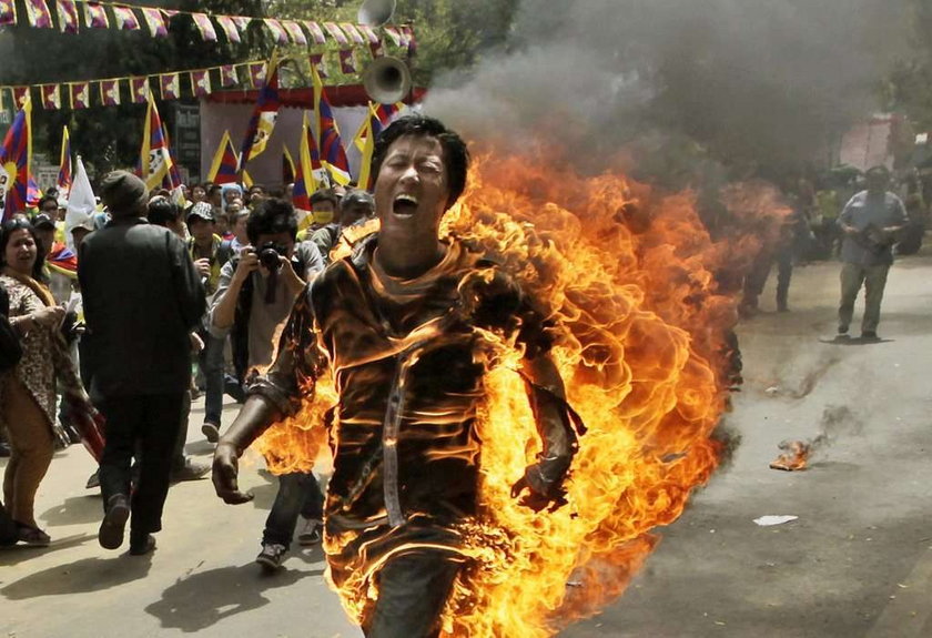 India China Tibet Protest