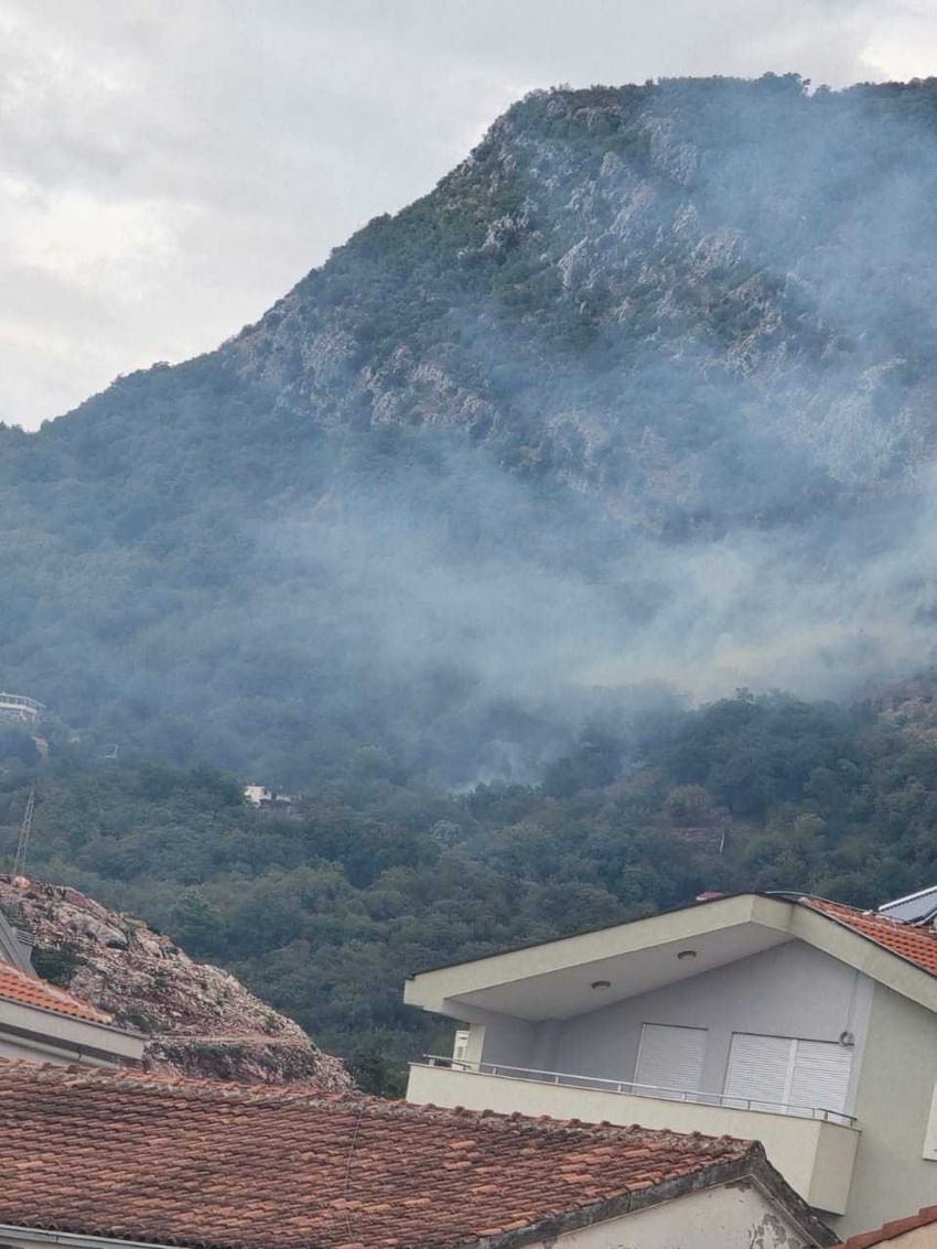 Požar u naselju Podostrog iznad Budve