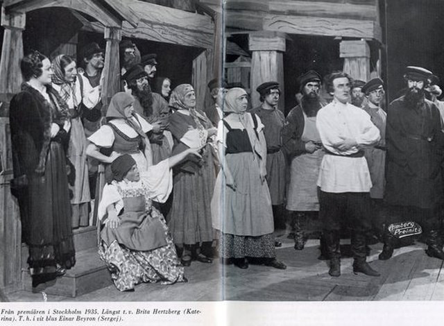 "Lady Makbet mceńskiego powiatu" Dmitrija Szostakowicza w operze w Sztokholmie. Premiera przedstawienia, 1935 r.
