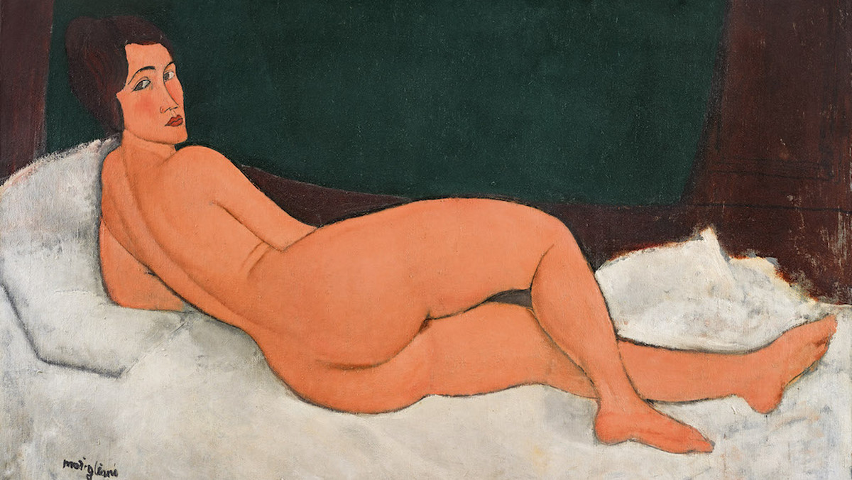 Modigliani, "Akt leżący" ("Nu couché (sur le côté gauche)") 