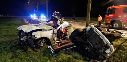 Koszmarna kraksa Maserati w Belgii. Nie żyje trzech Polaków