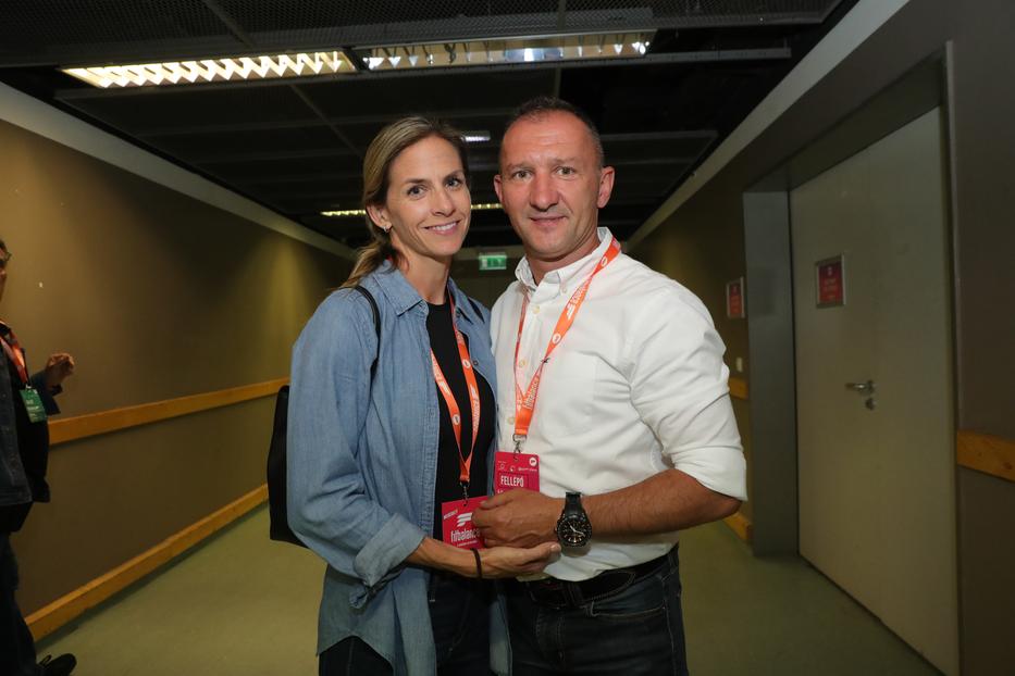 Kovács István (Kokó) ökölvívó és felesége Garami Kata a Fitbalance 2019-es eseményén