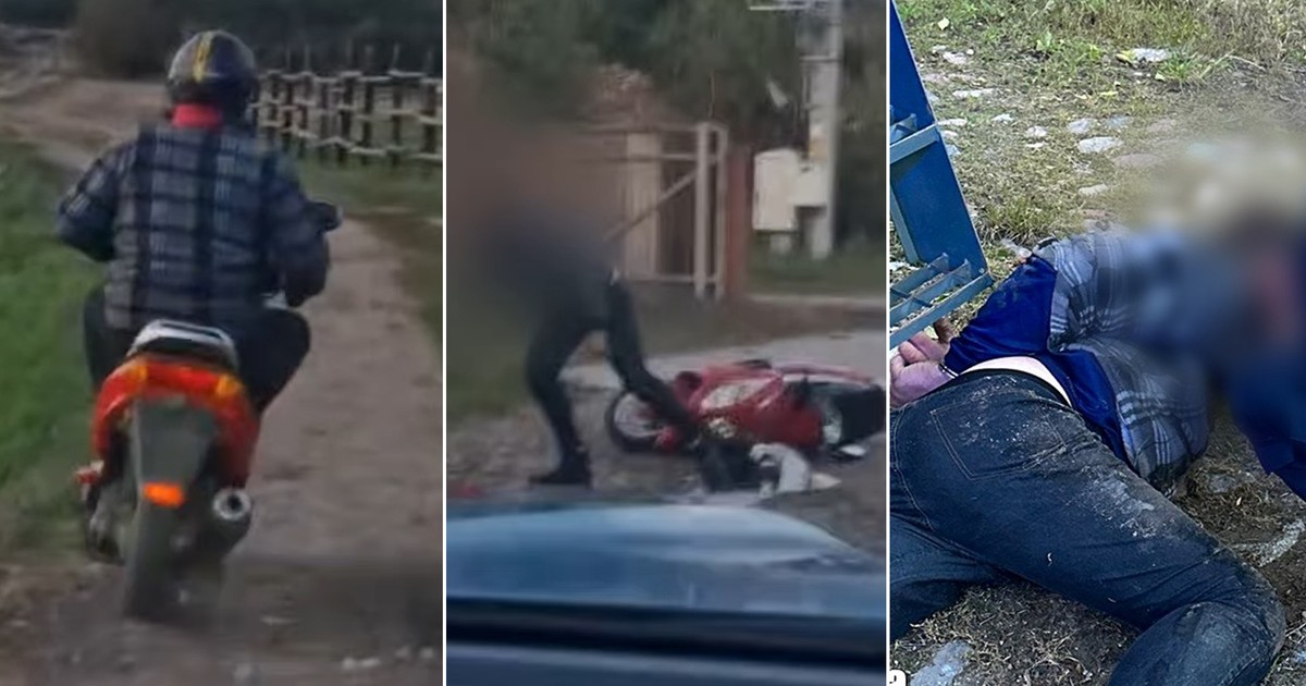 Jego wdzianko w kratę podziwia teraz cała Polska. Uciekał na skuterze aż się kurzyło