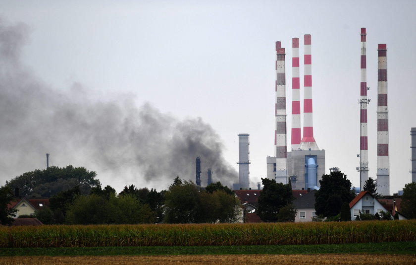 Rafineria w pobliżu miasta Ingolstadt