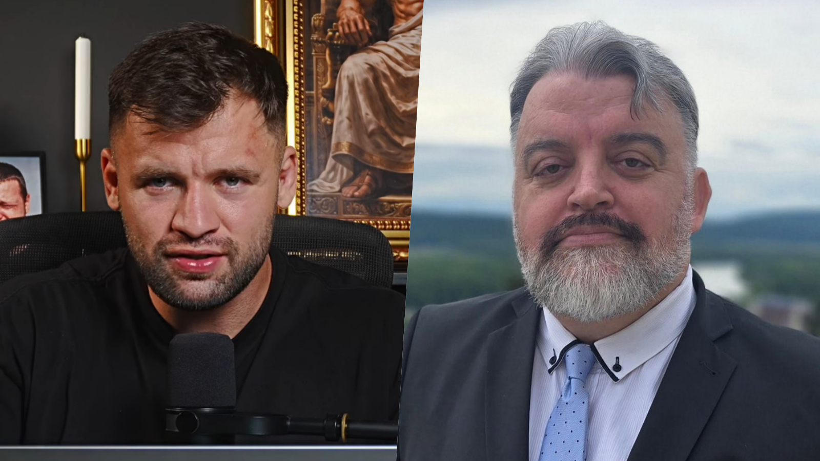 Kontroverzný influencer Filip Sulík a politický analytik Eduard Chmelár.