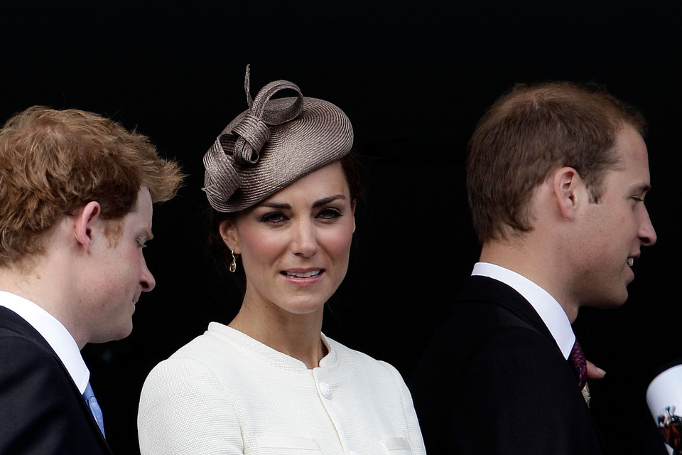 Książę Hary,  księżna Catherine i książę William