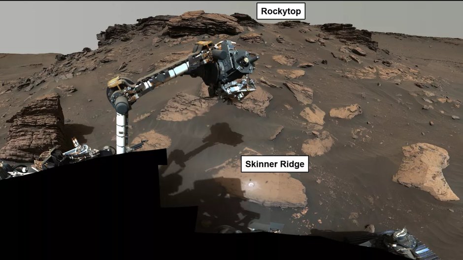 Łazik Perseverance znalazł na Marsie związki organiczne. Czy to dowód na istnienie marsjańskiego życia? (Fot. NASA/JPL-Caltech/ASU/MSSS)