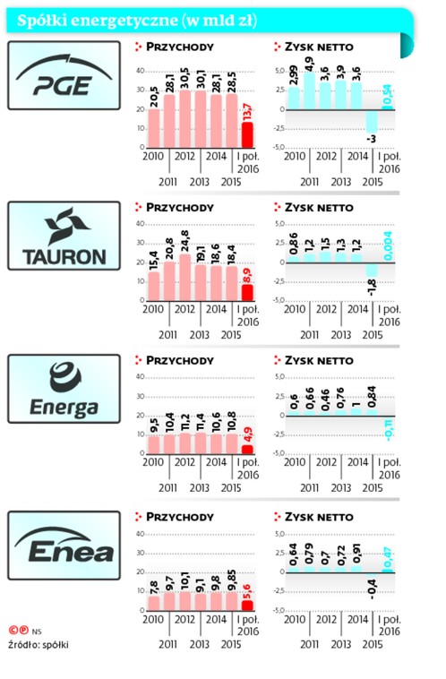 Spółki energetyczne (w mld zł)