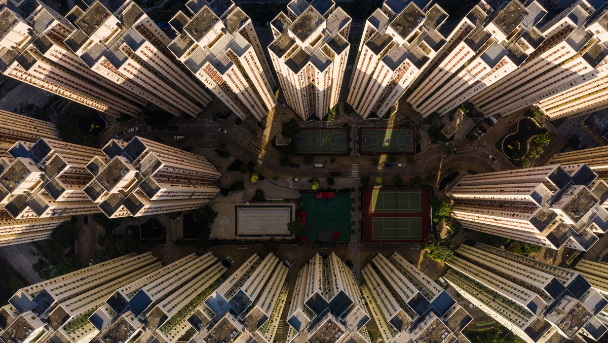 Hongkong na zdjęciach z drona