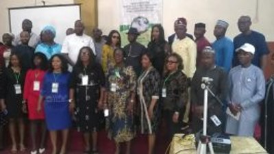 Group photograph  at the South -South Zonal Sensitisation Workshop on Federal Government Debt Recovery Drive Through Project Lighthouse on Tuesday in Asaba, Delta (Credit: NAN)