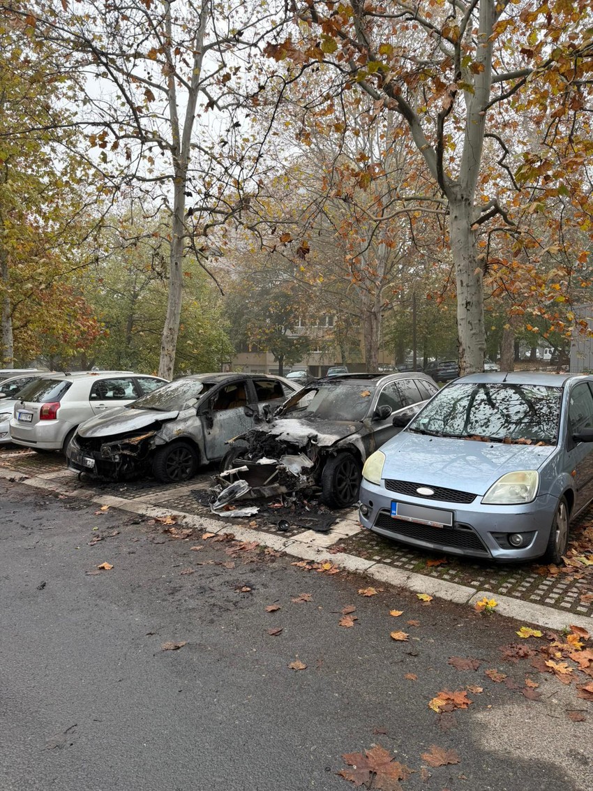 Zapaljen automobil na Voždovcu
