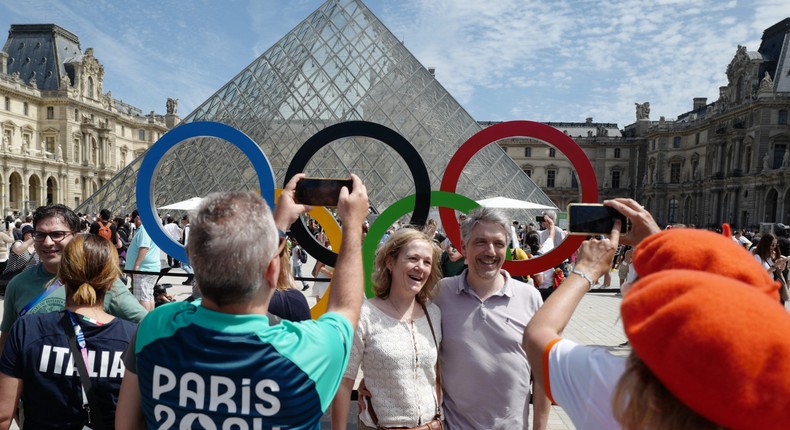 The Louvre was filled with tourists around the 2024 Olympics.LUDOVIC MARIN/AFP/Getty Images