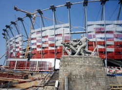 Śmierć na Stadionie Narodowym. Robotnik zginął w wypadku