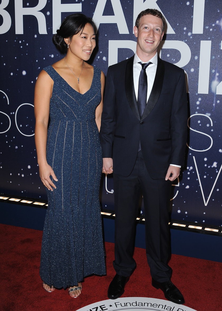 Mark Zuckerberg  i jego żona