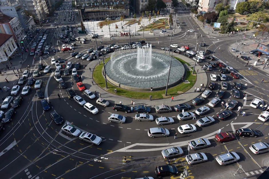 Taksisti, Slavija protest 11. dan