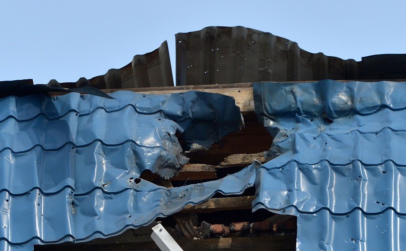 Ostrzelany budynek konsulatu