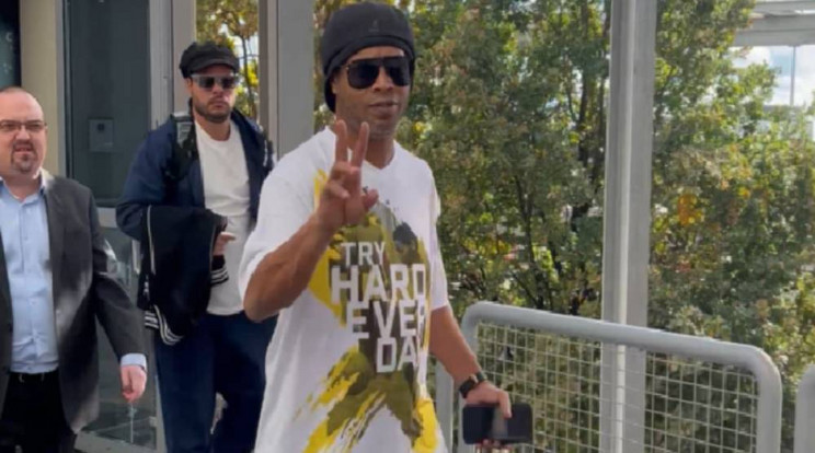 Ronaldinho imádja Magyarországot / Fotó: Magyar Teqball Szövetség