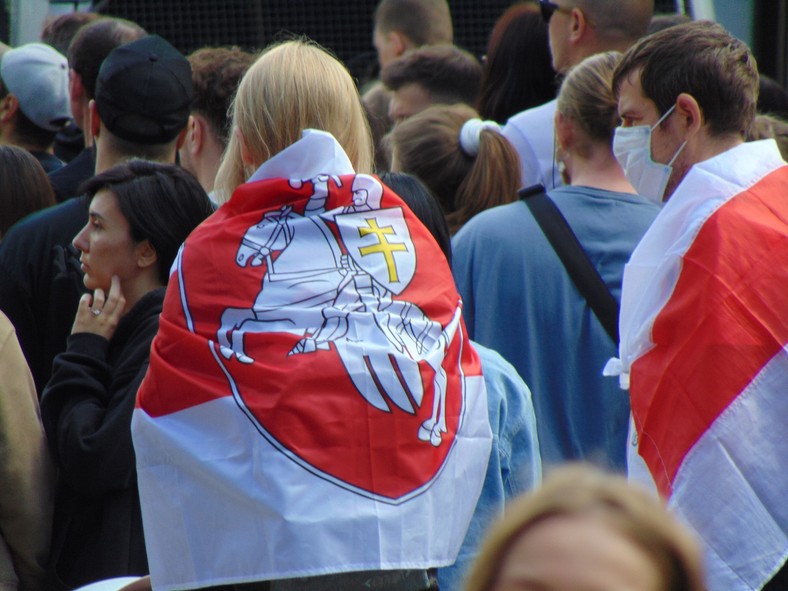 Protest pod ambasadą Rosji