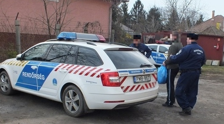 Rövid időn belül elkapták a betörőt / Fotó: police.hu