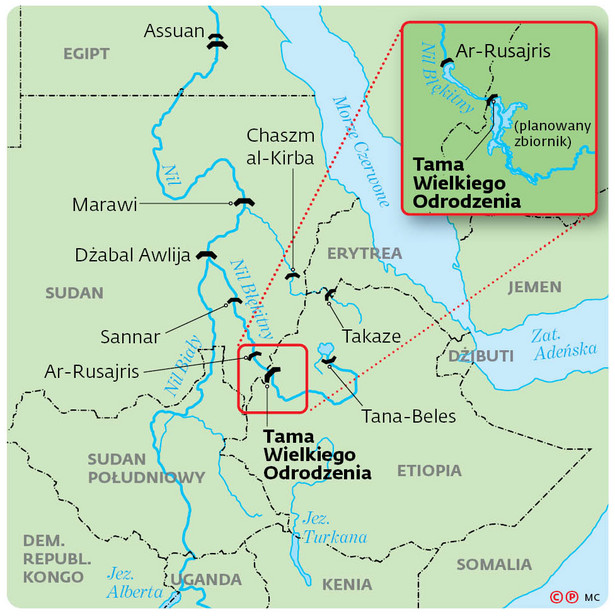 Wielka Tama w Etiopii zmieni układ sił w dolinie Nilu